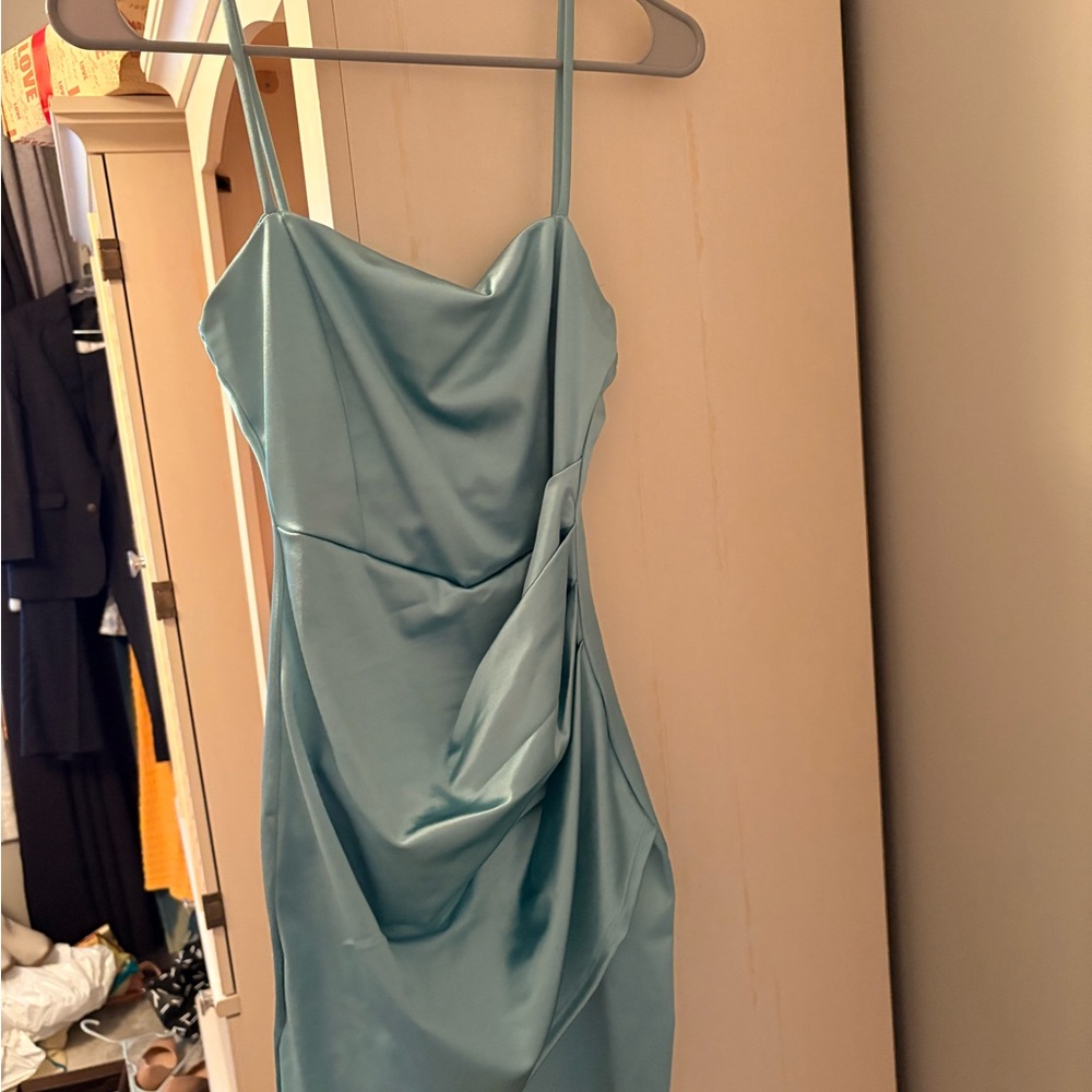Windsor Light Blue Backless Dress